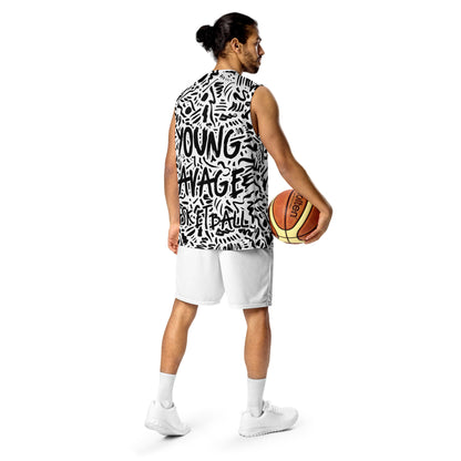 Young Savage Basketball Club - Recycled unisex basketball jersey