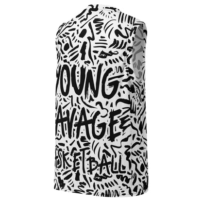 Young Savage Basketball Club - Recycled unisex basketball jersey