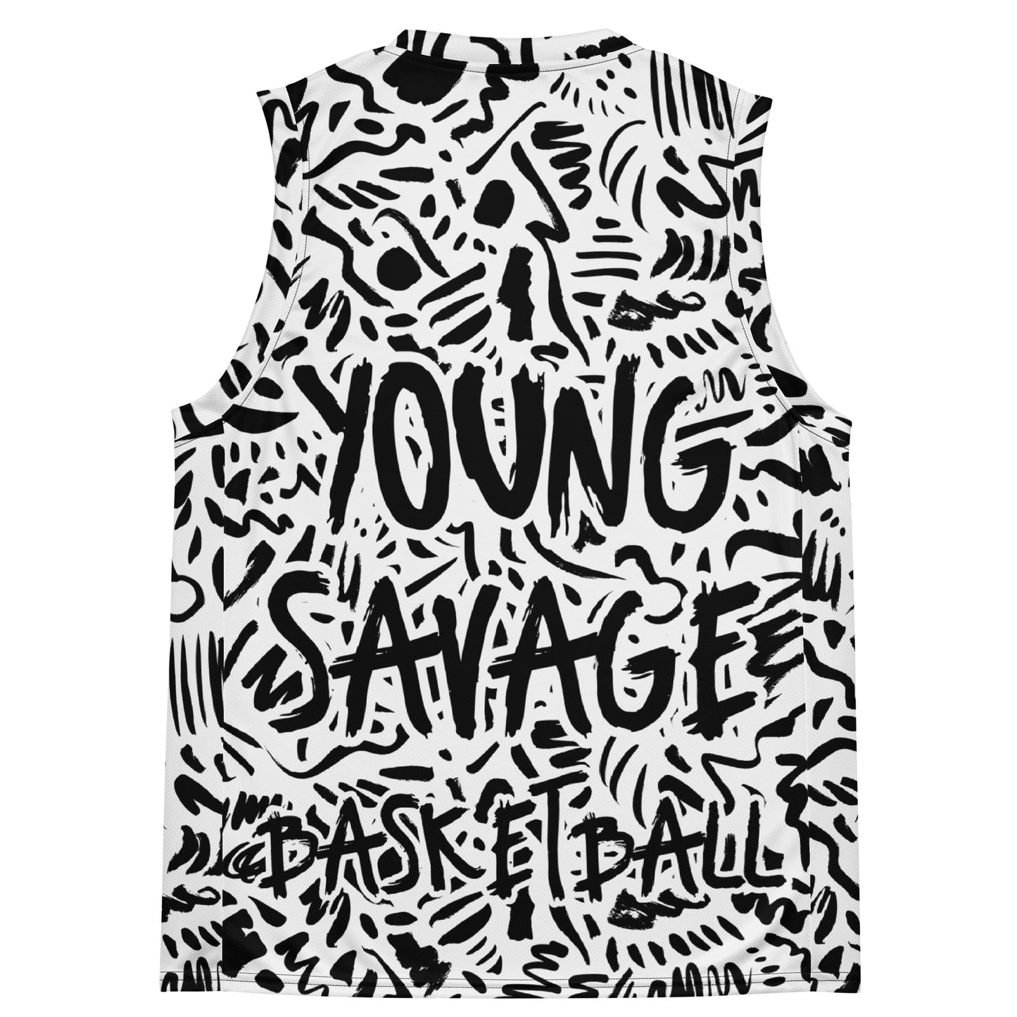 Young Savage Basketball Club - Recycled unisex basketball jersey