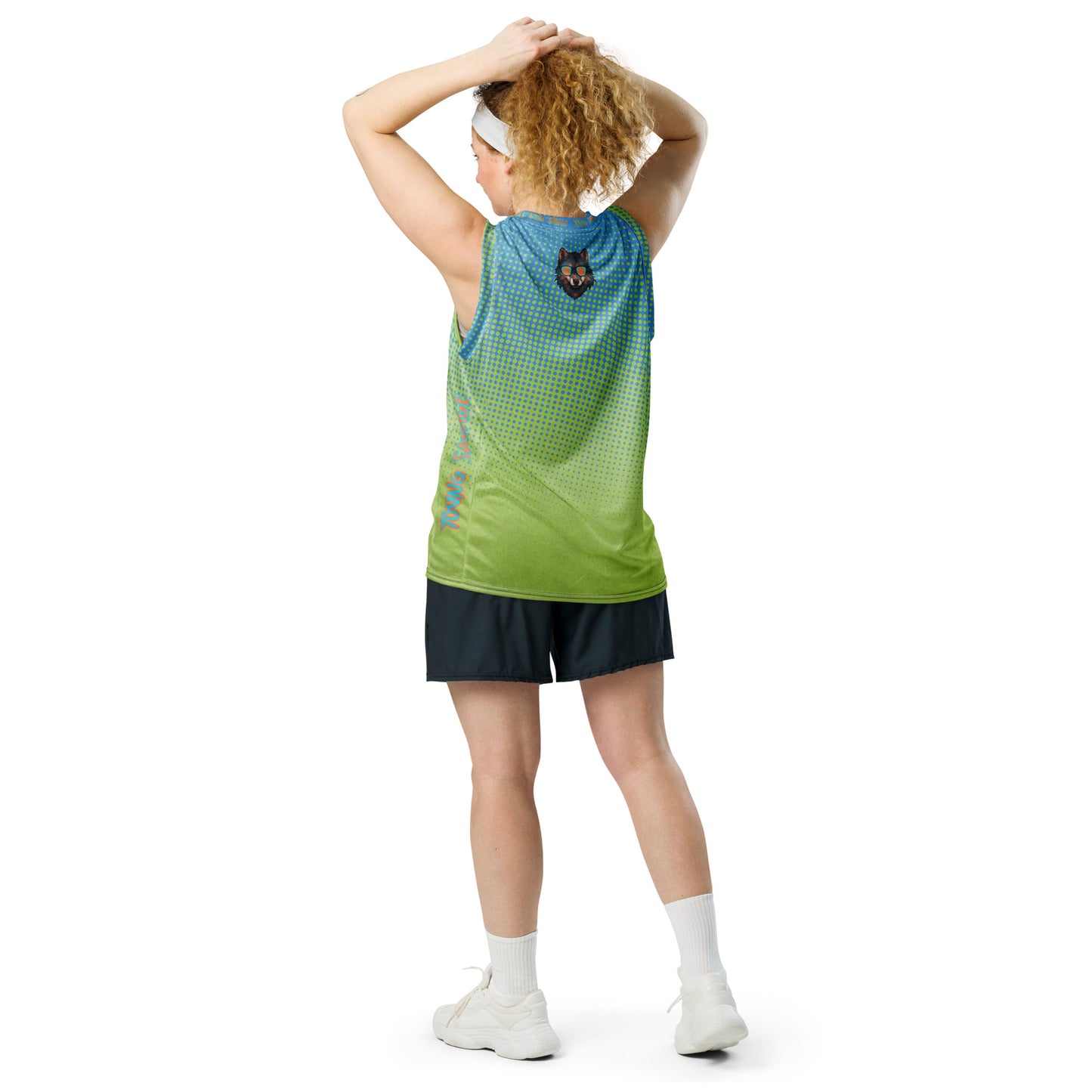 Young Savage Basketball - Recycled unisex basketball jersey