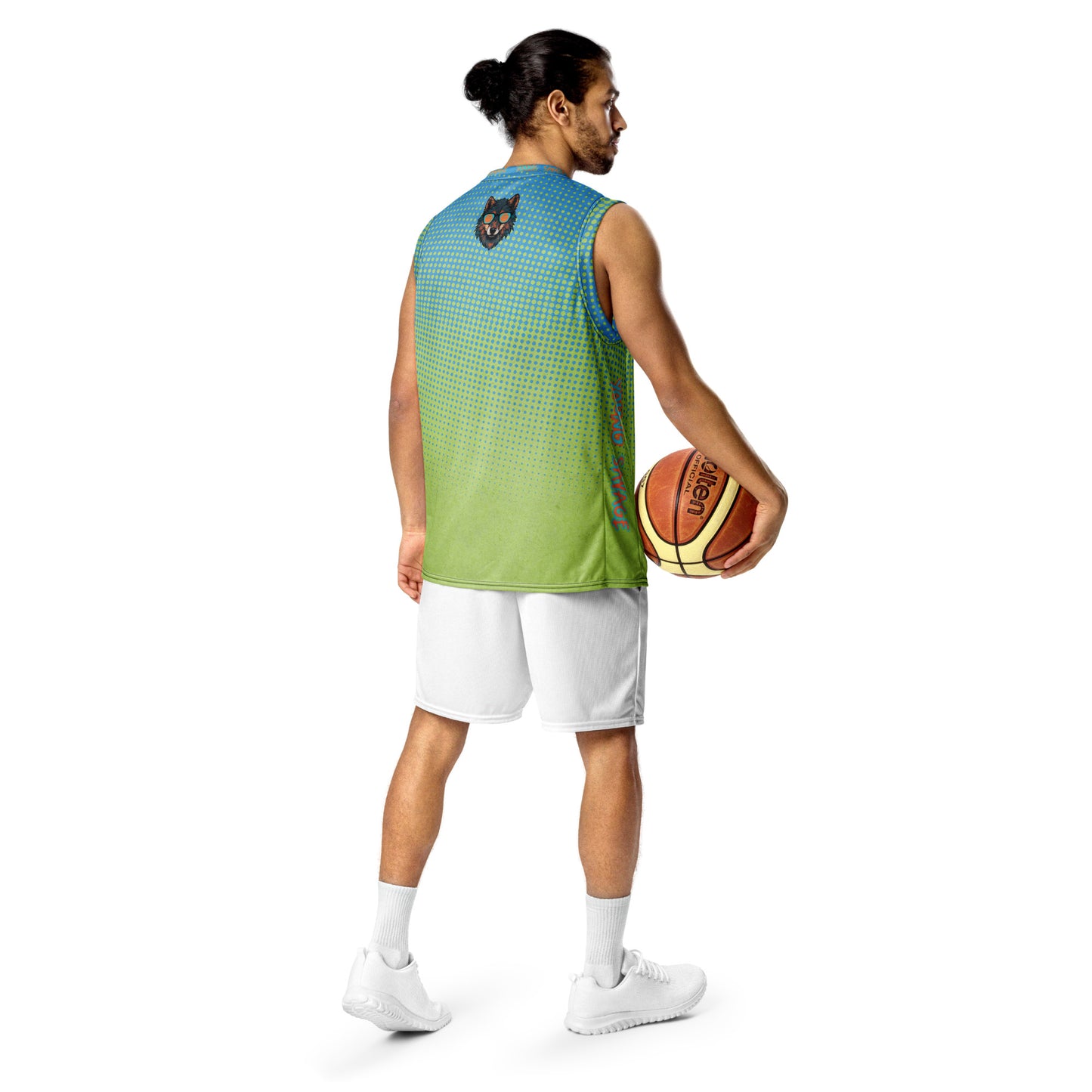 Young Savage Basketball - Recycled unisex basketball jersey