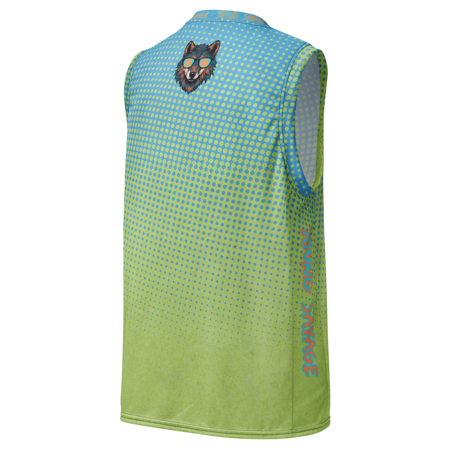 Young Savage Basketball - Recycled unisex basketball jersey