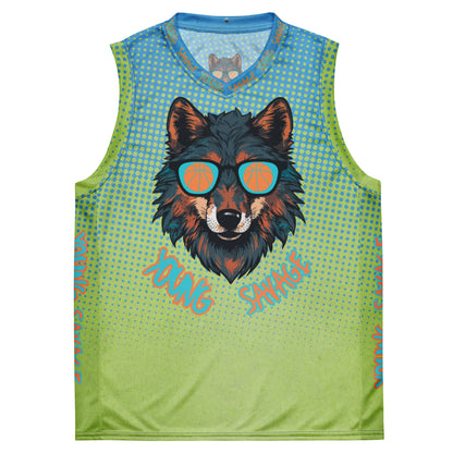 Young Savage Basketball - Recycled unisex basketball jersey