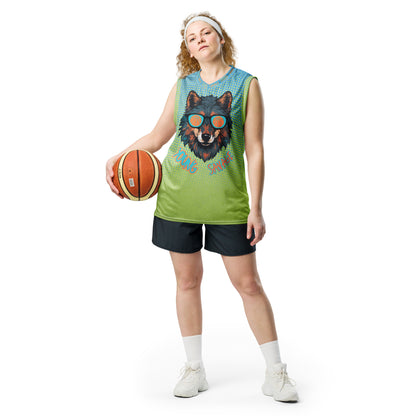 Young Savage Basketball - Recycled unisex basketball jersey