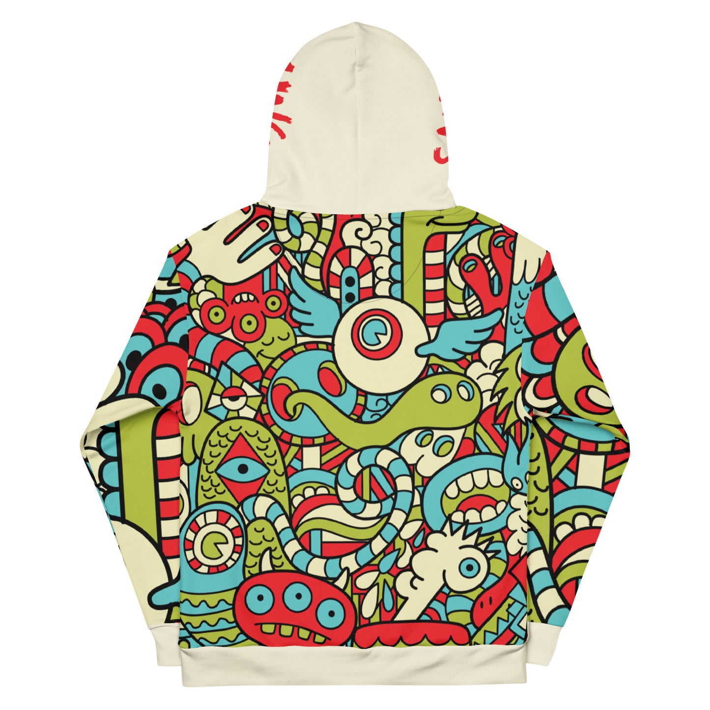 Hipster doodle Monster - Unisex Hoodie