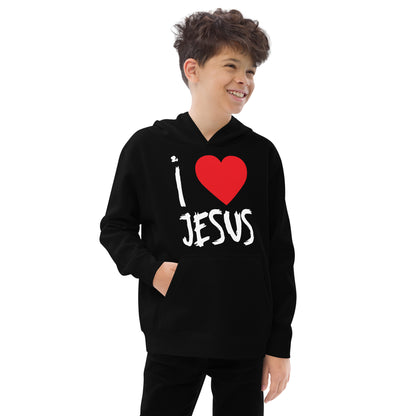 I Love Jesus - Kids fleece hoodie