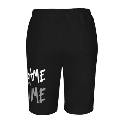 Game Time - Wolf Face on Fire Basketball fleece shorts
