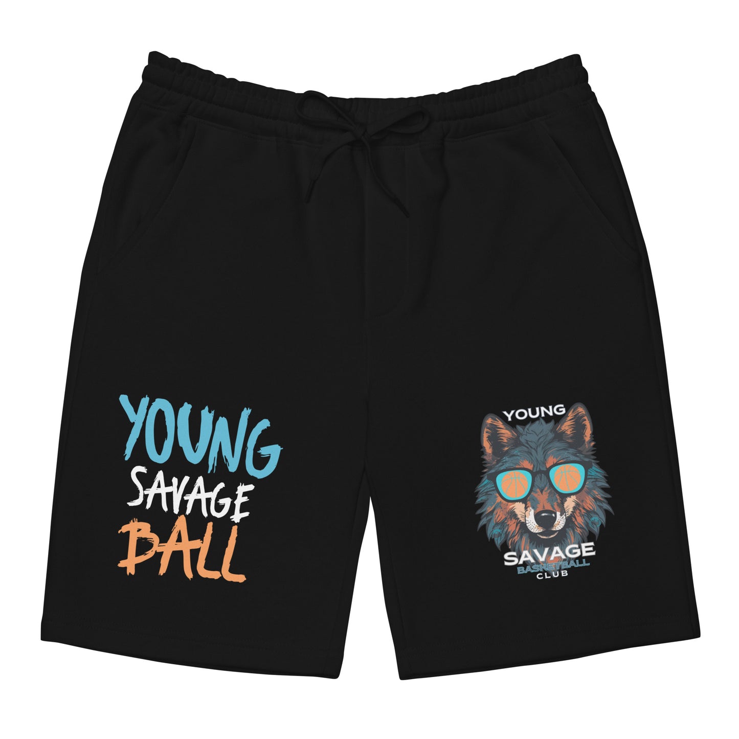 Game Time - Young Savage Ball Logo Basketball fleece shorts