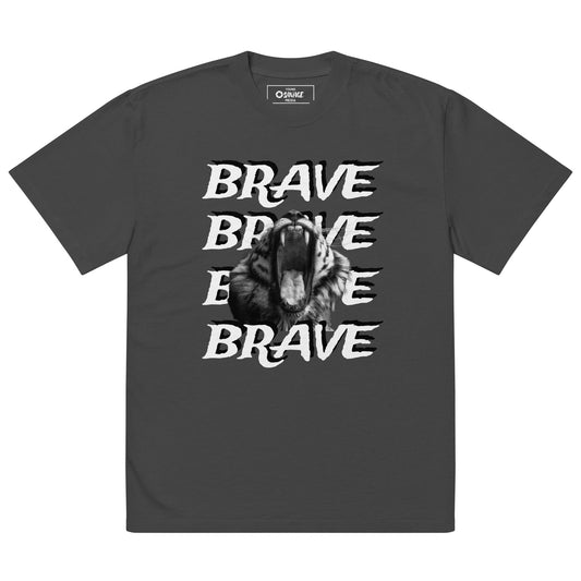 Brave - Oversized faded t-shirt