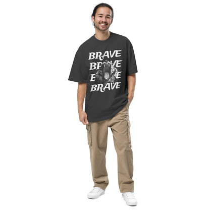 Brave - Oversized faded t-shirt