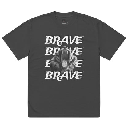 Brave - Oversized faded t-shirt