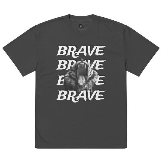 Brave - Oversized faded t-shirt