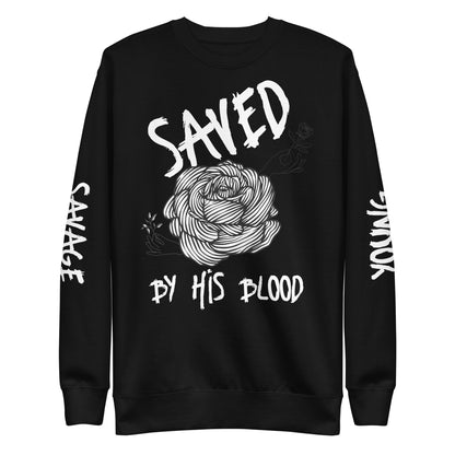 Saved By His Blood - Unisex Premium Sweatshirt