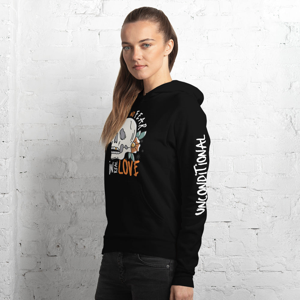 There Is No Fear In Real Love - Unisex hoodie