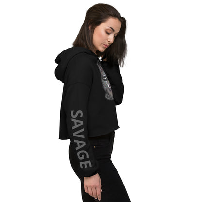 Ladies - Crop Top Hoodie